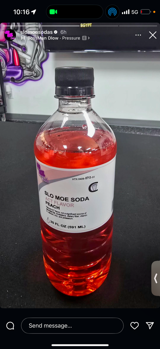 Slo Moe Act Flavor Peach Soda – Exotic Pop