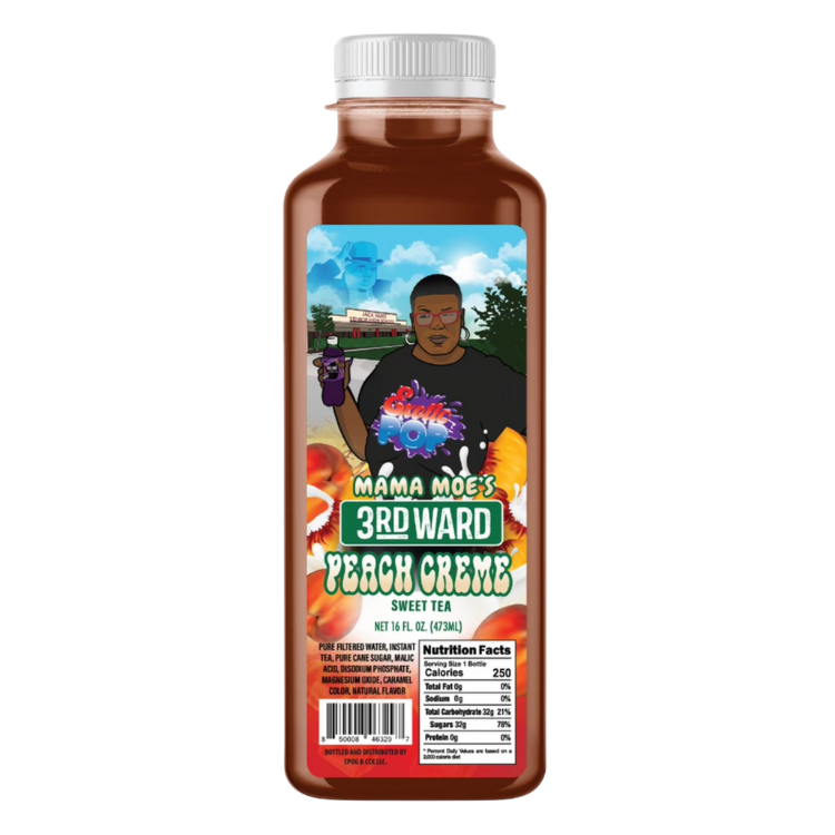 Mama Moe's 3rd Ward Peach Crème Sweet Tea Cool Cup Juice – Exotic Pop