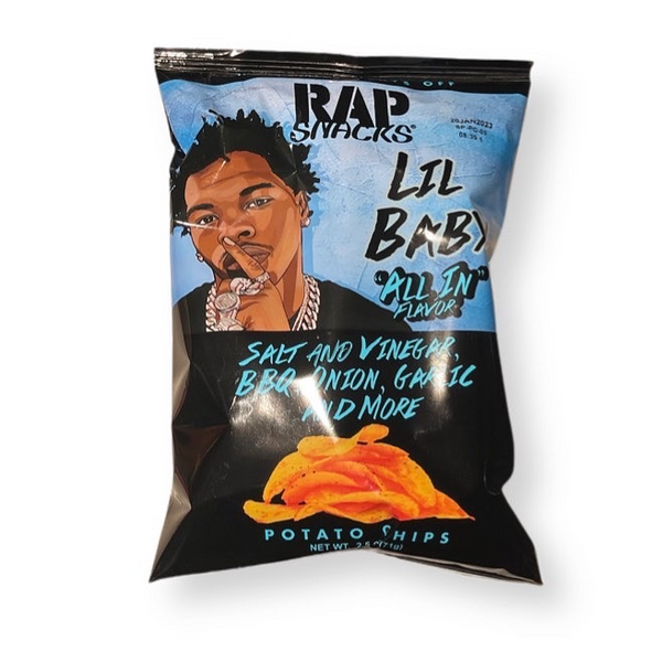 洋楽 G-Rap Lil' Spade Million Dolla Product Rap Snacks Lil Baby Salt & Vinegar All In Chips – Exotic Pop