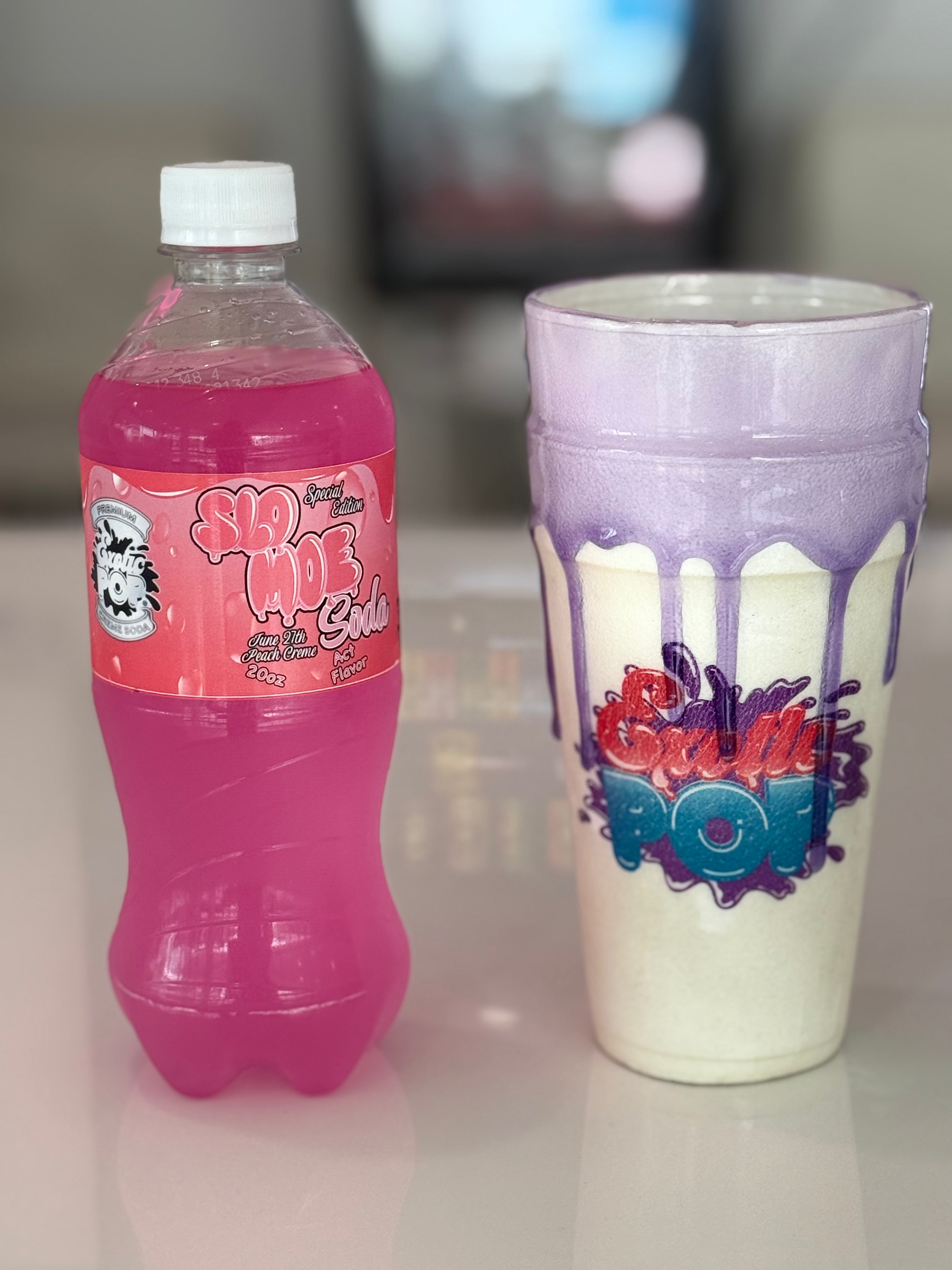 Slo Moe X Exotic Pop Act Flavor Premium Peach Creme Soda
