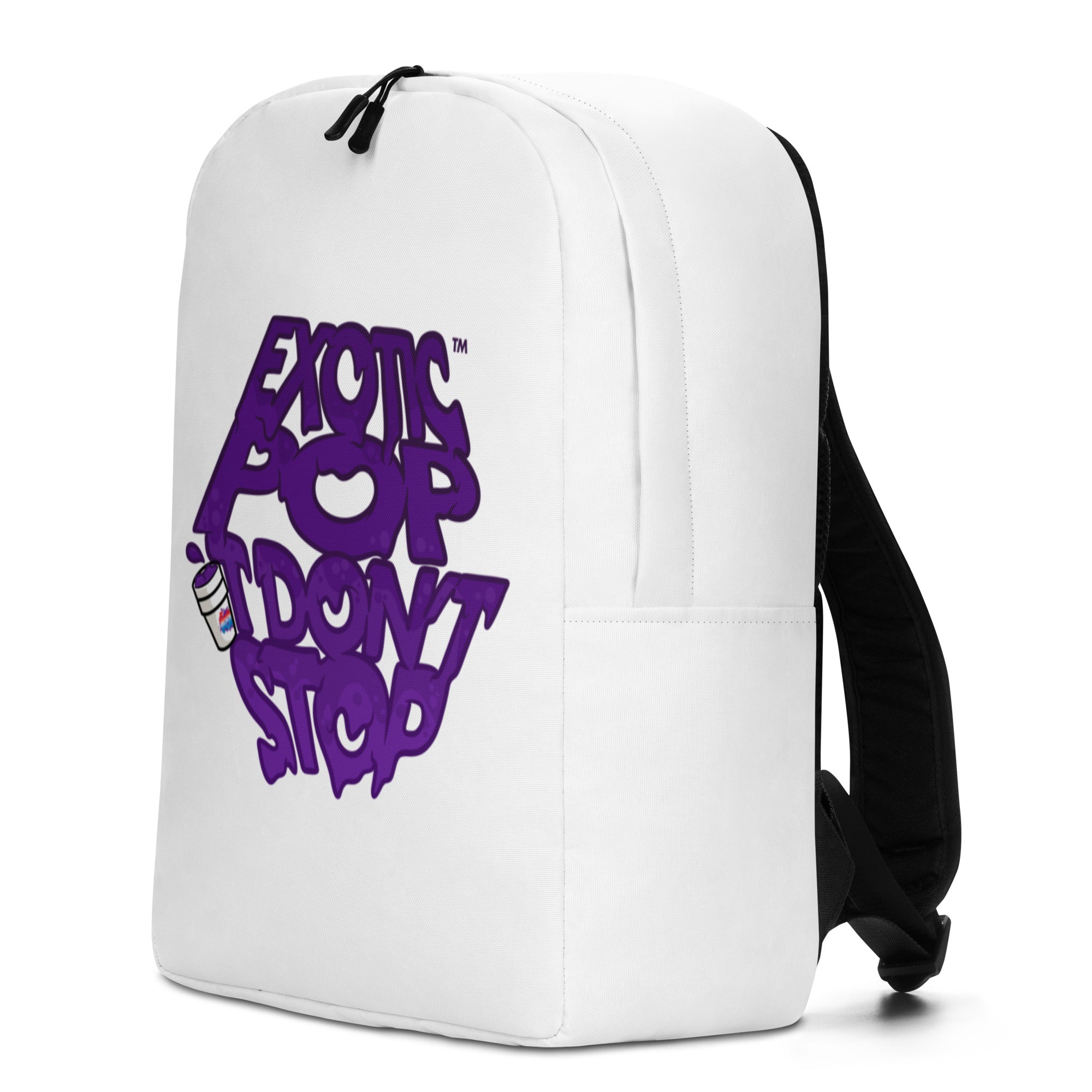 Exotic Pop It Don't Stop White backpack