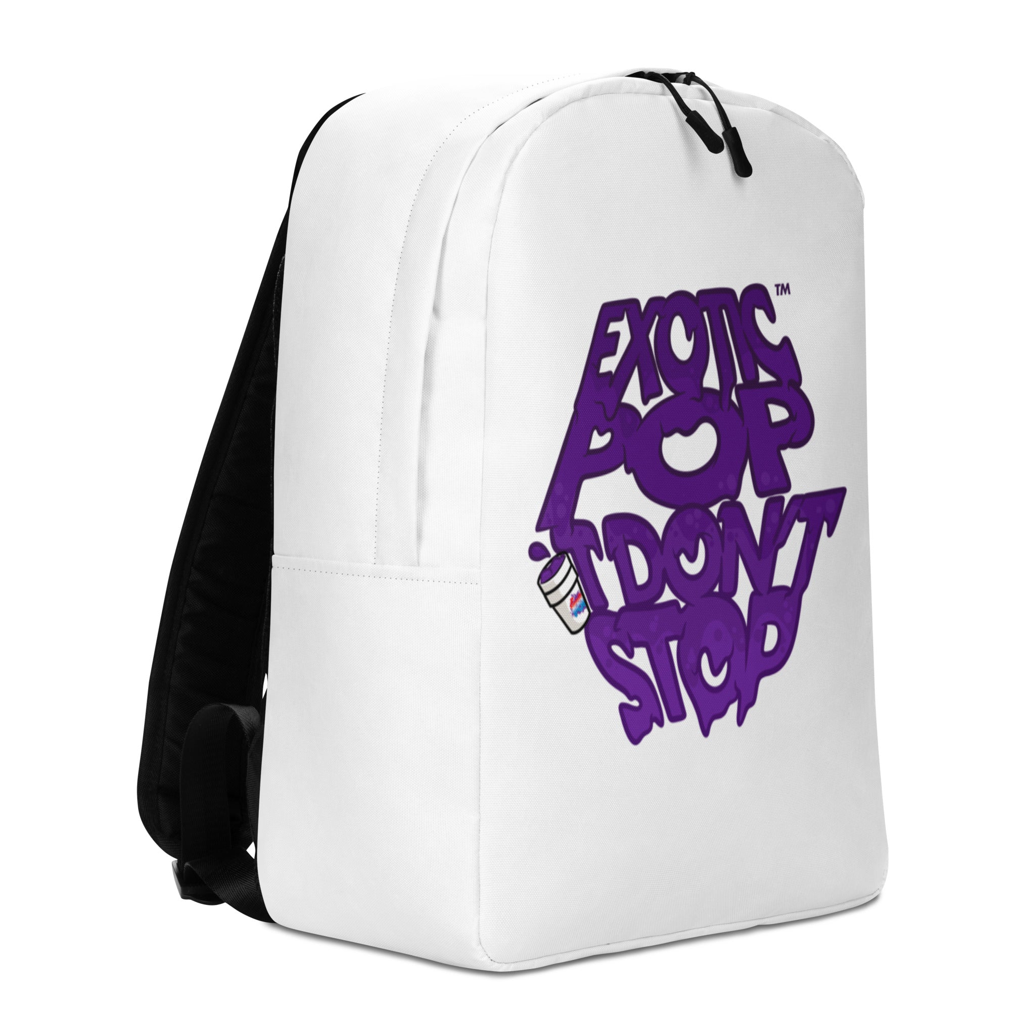 Exotic Pop It Don't Stop White backpack