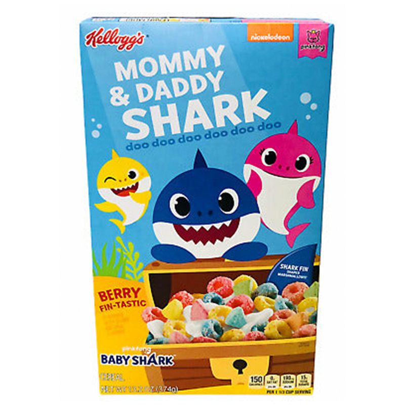 Mommy and Daddy Shark Cereal