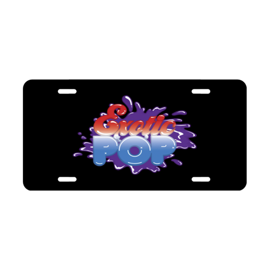 Exotic Pop License Plate-Exotic Pop