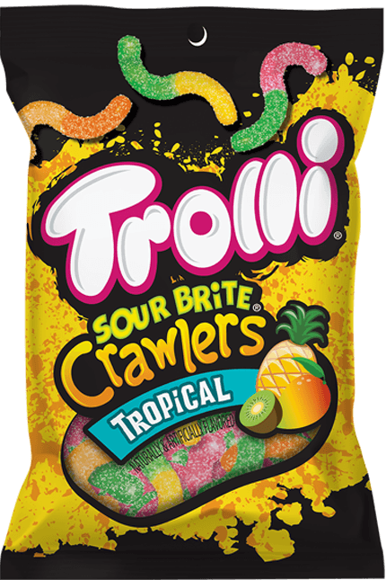 Trolli Sour Brite Crawlers Tropical-Exotic Pop