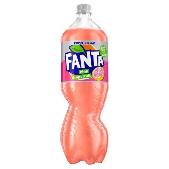 Fanta Pink Grapefruit 2L United Kingdom (zero calorie)-Exotic Pop