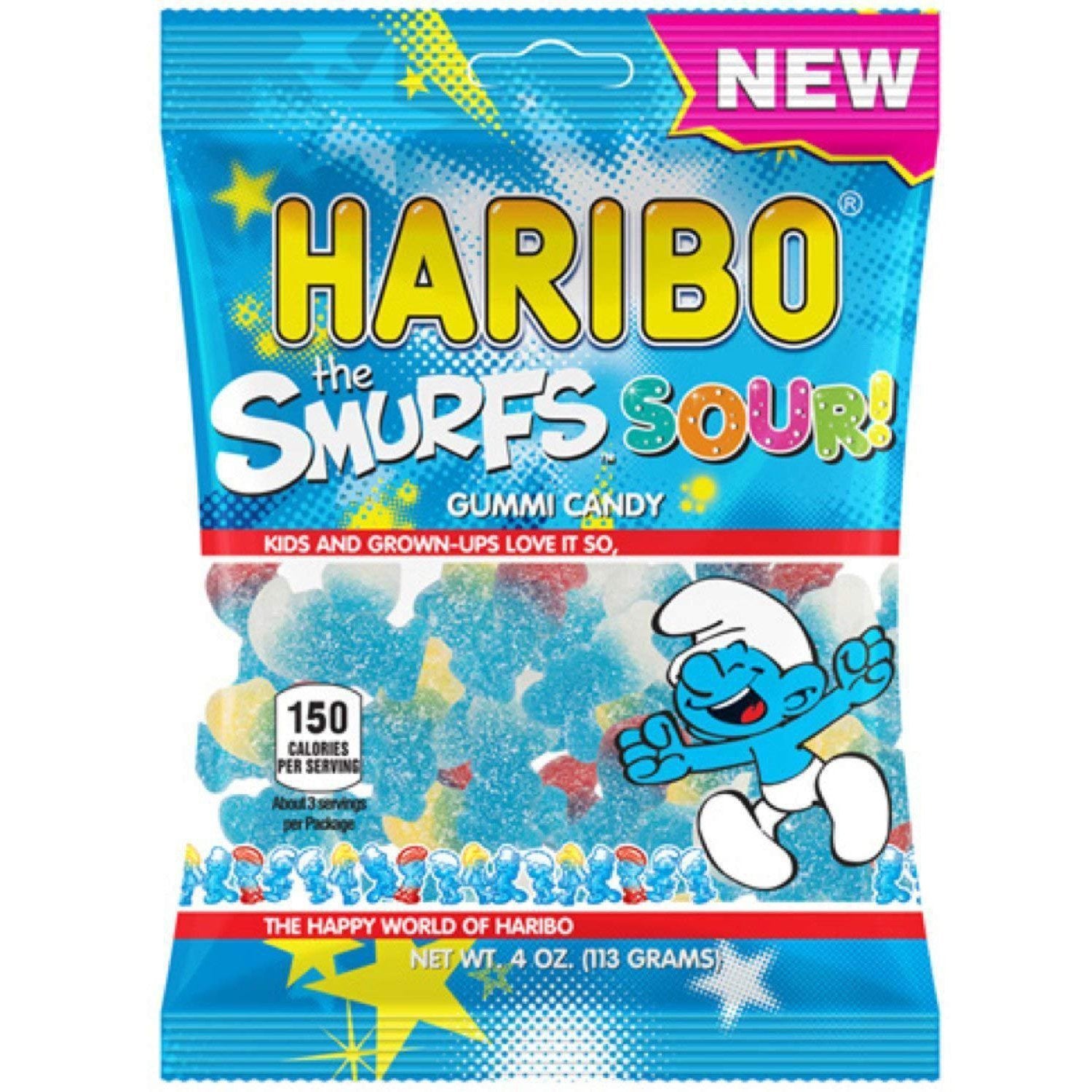 Haribo “The Smurfs” (Sour)-Exotic Pop