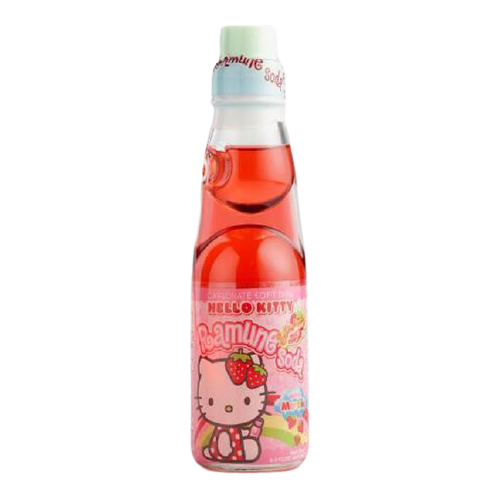Hello Kitty Ramune Strawberry Soda-Exotic Pop