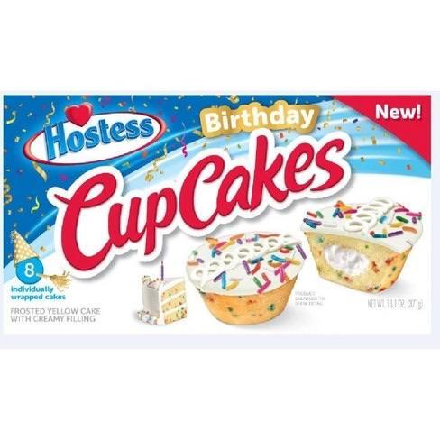 Hostess Birthday Cake Cupcakes-Exotic Pop