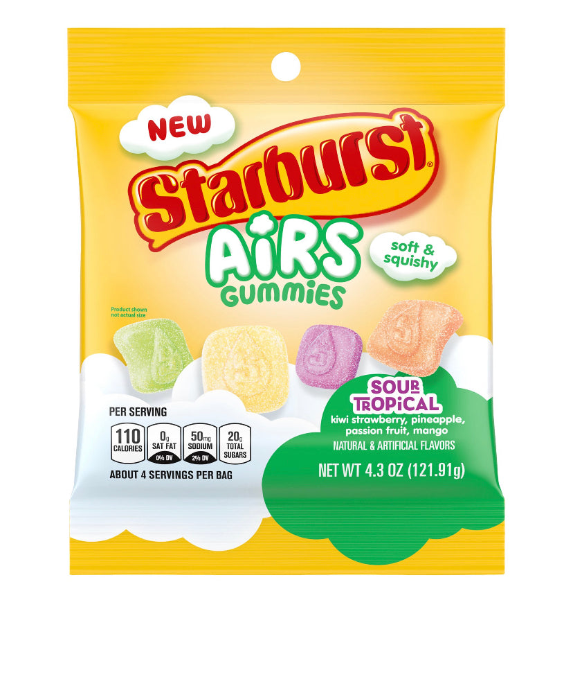 Starburst Sour Tropical Air Gummies