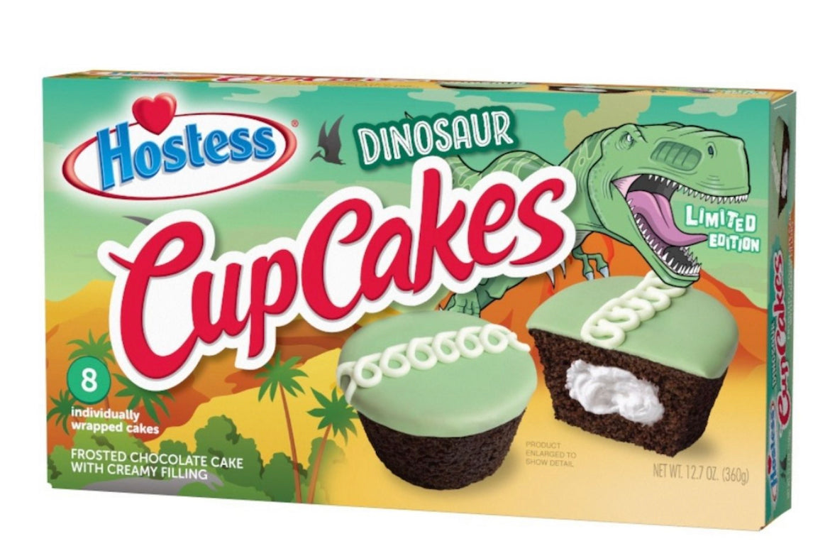 Hostess Dinosaur Cupcakes