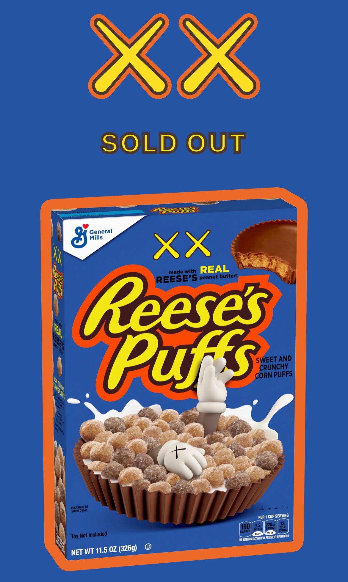 Kaws x Reese’s Puff Cereal