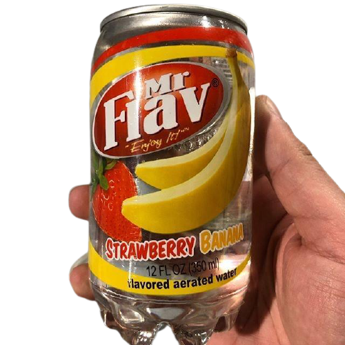 Mr. Flav Strawberry & Banana Carbonated Water-Exotic Pop
