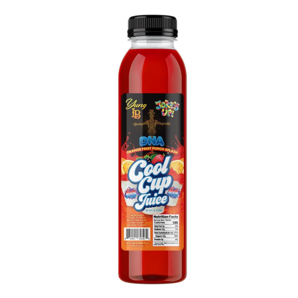Exotic Pop Yung LB DNA Orange Fruit Punch Splash Cool Cup Juice